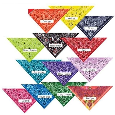 Petedge Top Performance Paisley Dog Bandanas; Dark Green ZX022 431